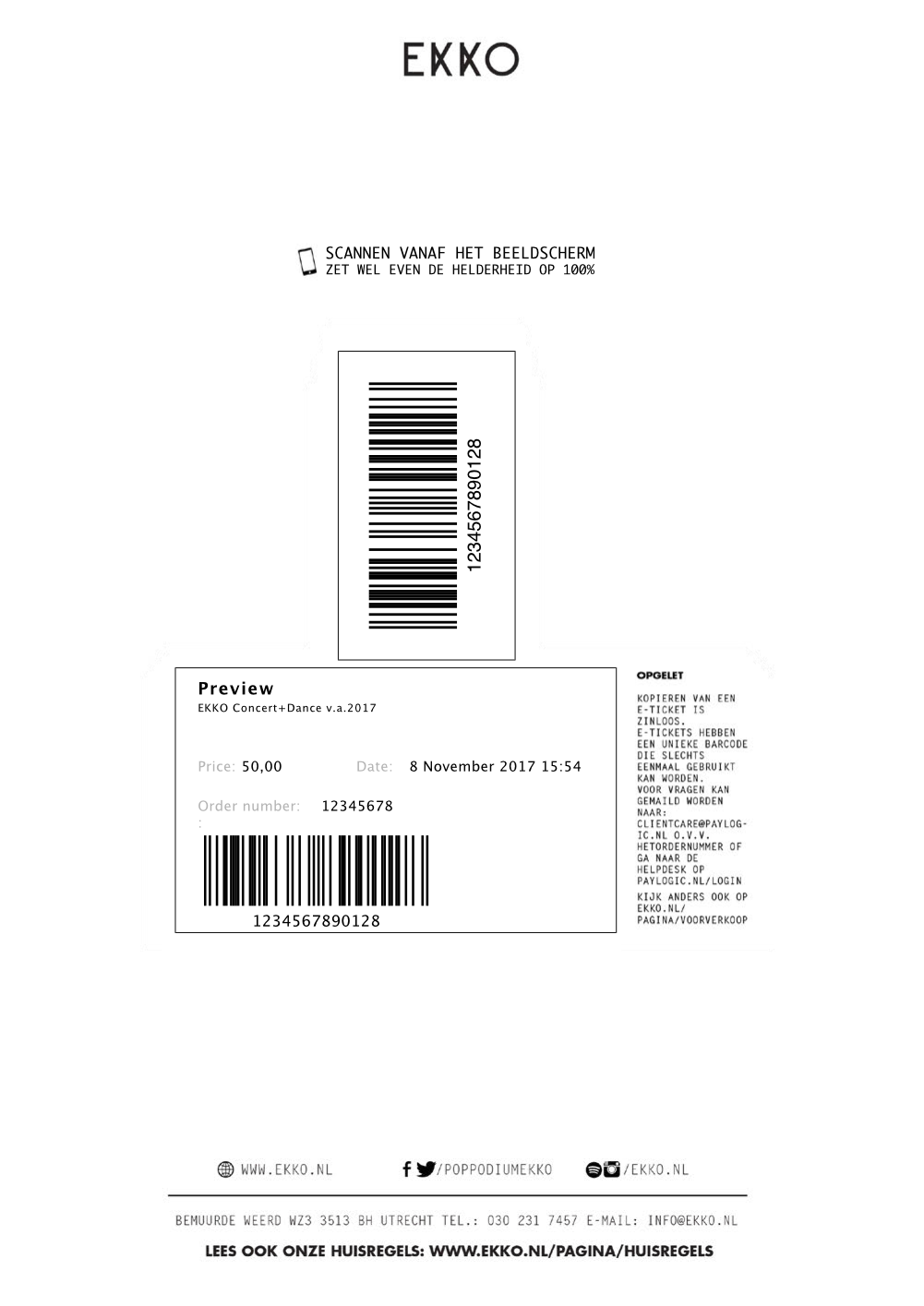 EKKO ticket oud