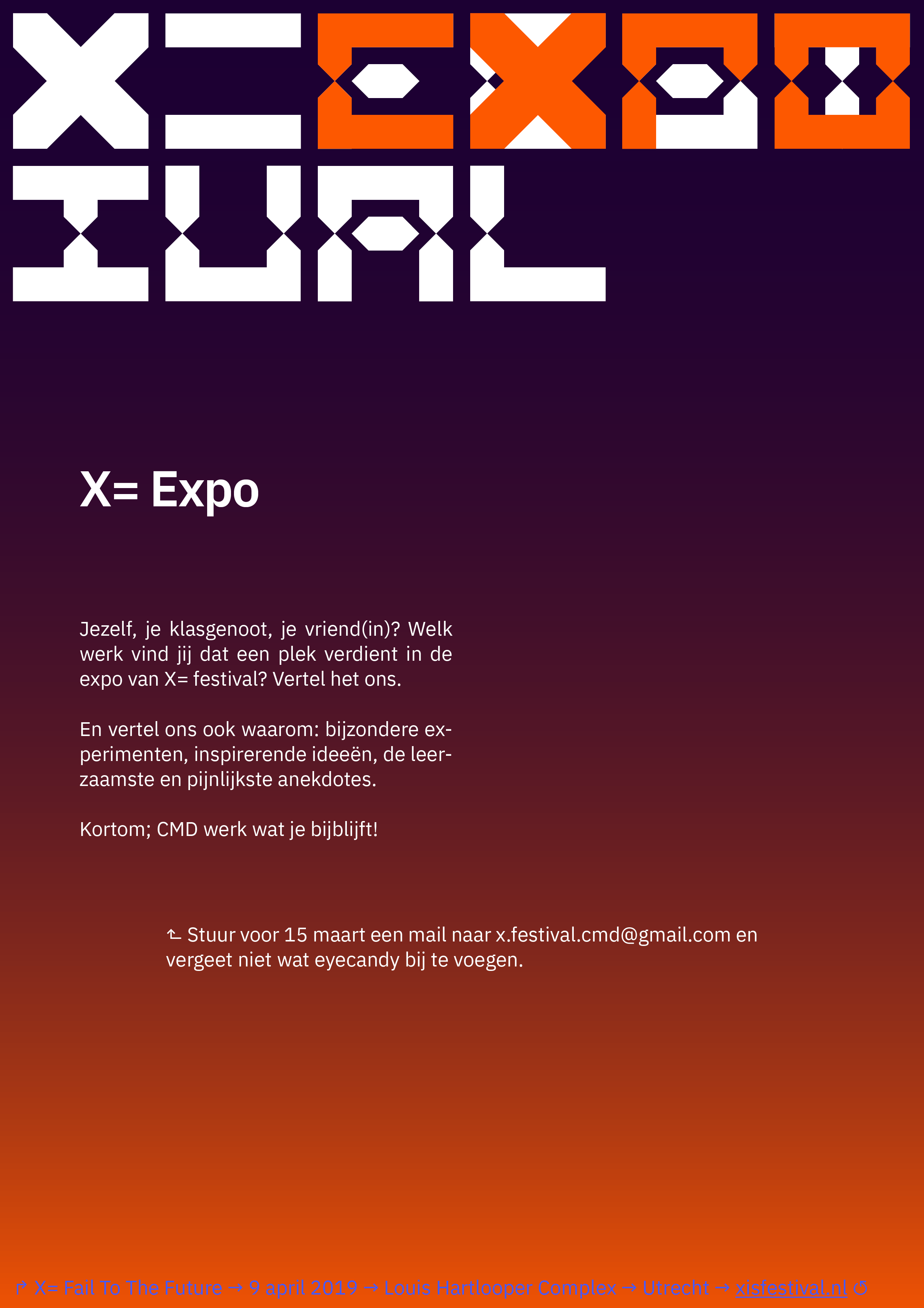X= Festival 2019 expo poster